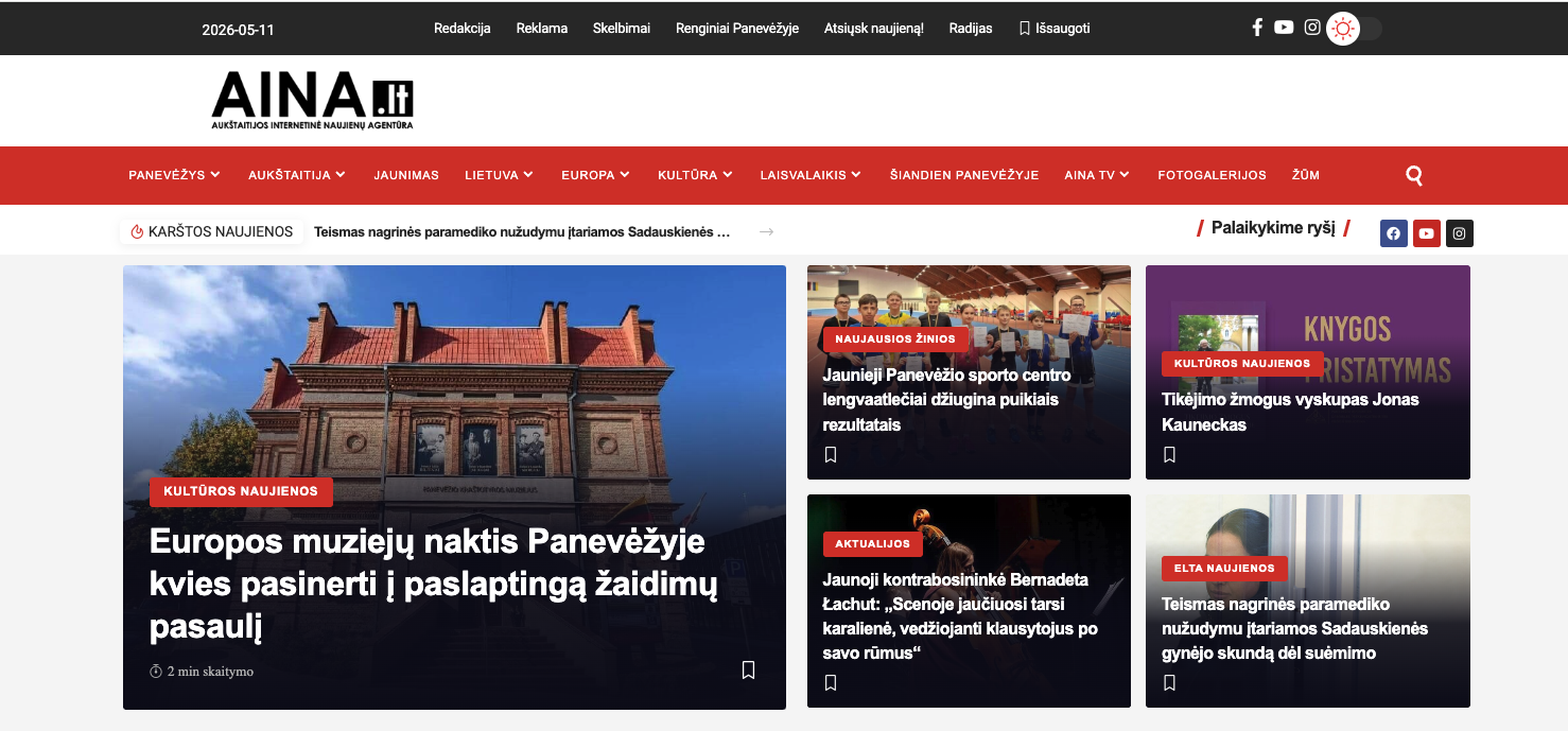 aina.lt projekto nuotrauka